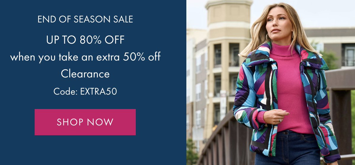 Bizmarkmedia's tweet image. BOSTON PROPER - Code: EXTRA50: fxo.co/IrLs

#BostonProper #BostonProperStyle #ChicFashion #FashionWithConfidence #BostonProperWomen #StyleWithPurpose #ElegantStyle #BostonProperLooks #TimelessFashion #WomenWithStyle #BostonProperApparel #FashionForward #DressForSucces