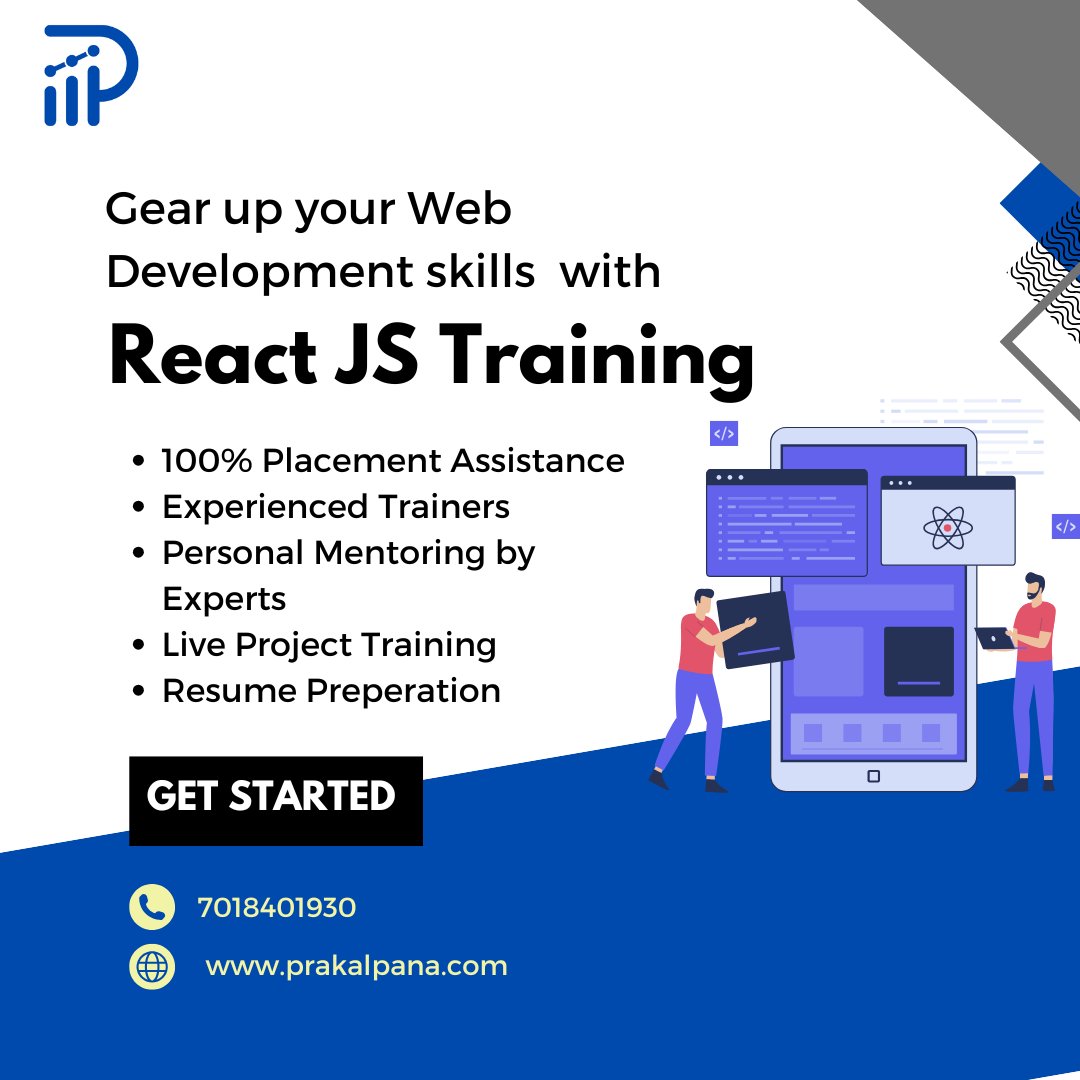 PrakalpanaT's tweet image. Take your web development skills to the next level with React JS Training! Build smarter, faster websites.
#ReactJSTraining #WebDevelopmentSkills #LearnReact #TechSkills