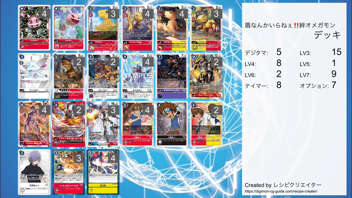 ◦盾なんていらねぇ‼️絆オメガモンx 新弾のオメカモンとオメガモンx