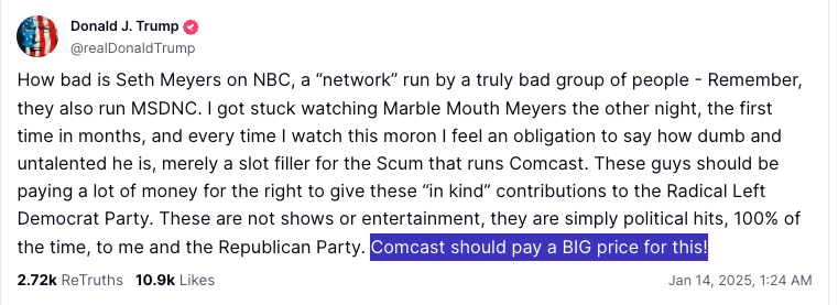 samstein's tweet image. Now there is the free speech champion that Zuckerberg was talking about