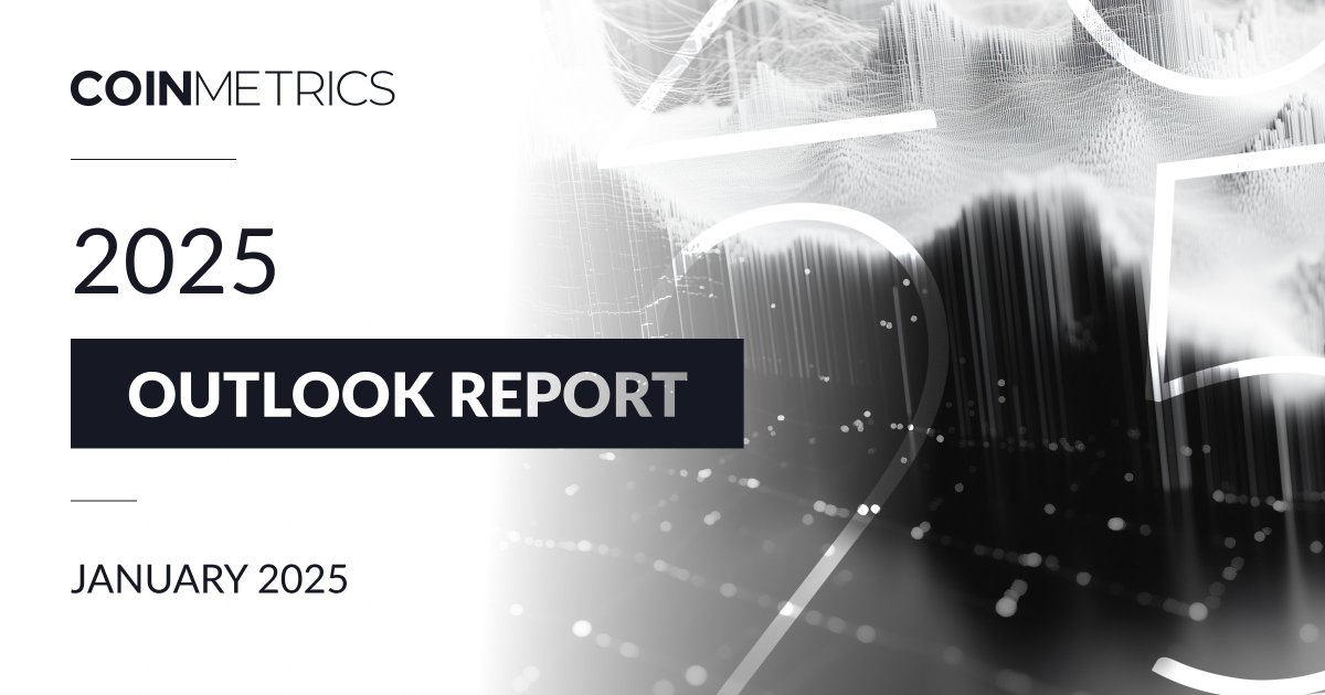 coinmetrics's tweet image. 1/4 🧵 @coinmetrics ALL-NEW 2025 Outlook Report 

2024 marked a pivotal year for the digital assets industry, characterized by groundbreaking developments and renewed optimism. From regulatory breakthroughs to technological advancements, the year set the stage for transformative…