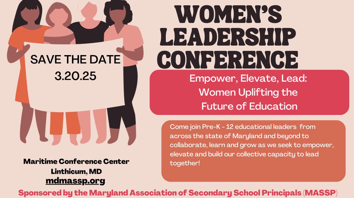 Come join us for the Women’s Leadership Conference, featuring keynote speaker, Dr. Carey Wright, State Superintendent! $95 registration for breakfast, lunch, keynote, concurrent sessions and a panel discussion! Link: sites.google.com/view/womenslea…