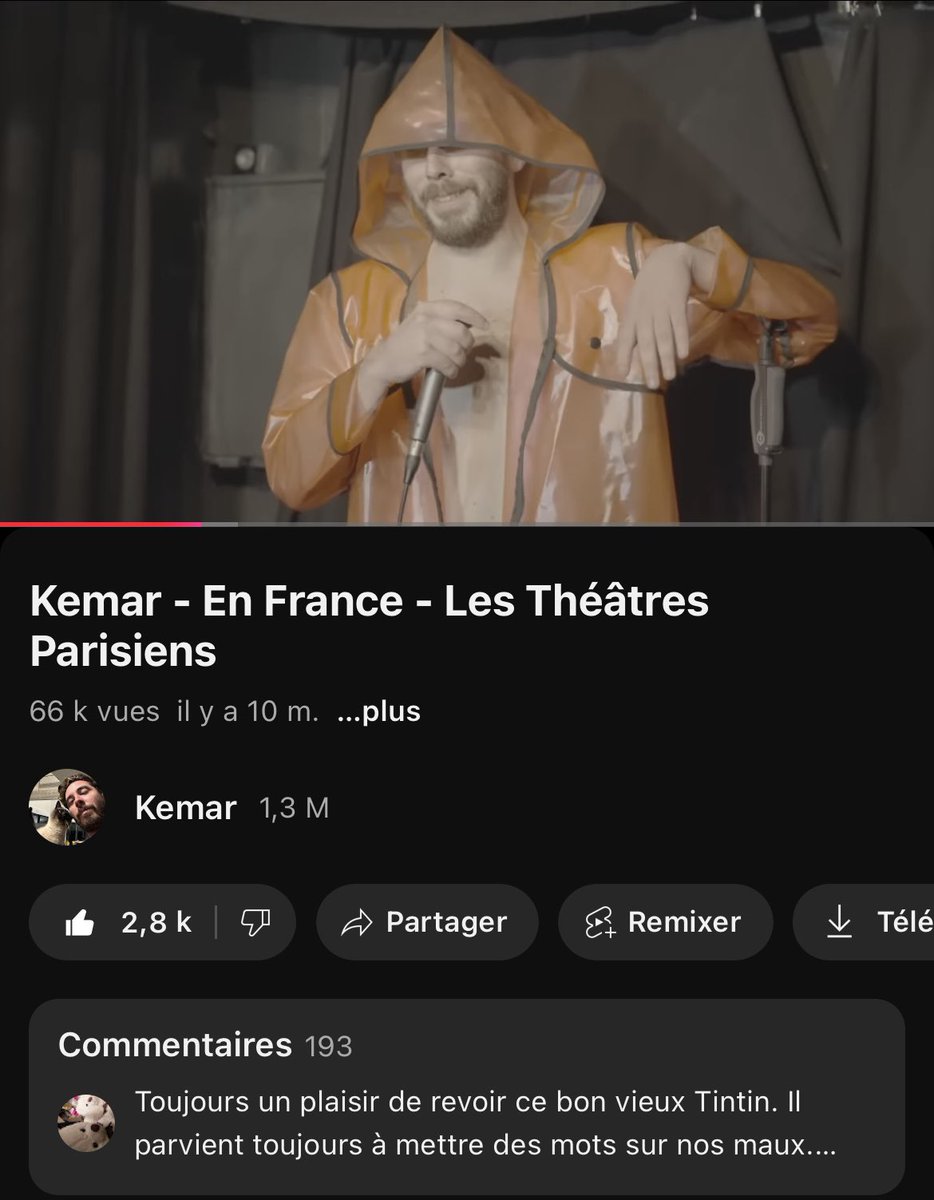 Kemar - En France - Les Théâtres Parisiens youtu.be/saHeNOPcJVs?si…