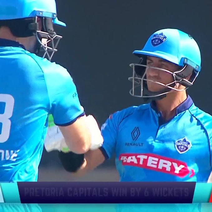 Sealed with a six ✅ 📹 Credits: Twitter/SkyCricket