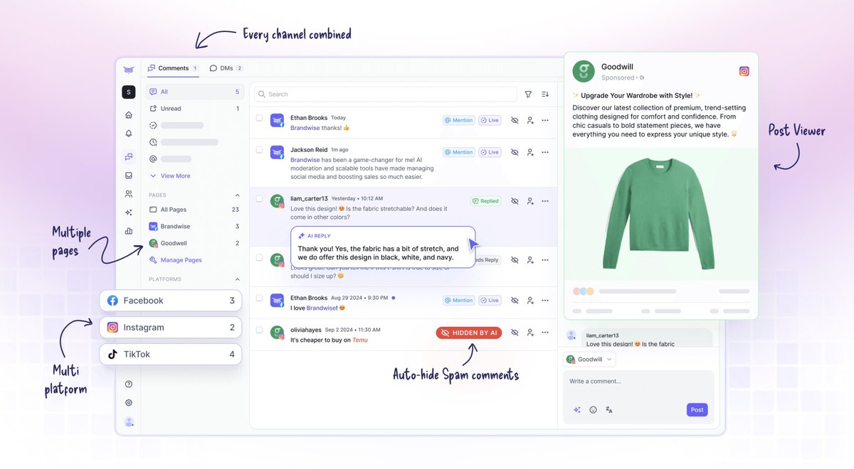 BrandwiseAI's tweet image. Brandwise V2 is here! 🦉

A quick thread on what's new, and what's coming next: