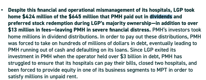 moetkacik's tweet image. Another big hospital ponzi just filed Chapter 11. 
In 2018 2 serial grifters &amp;amp; Leonard Green Partners embezzled &amp;gt;$650 million from the Prospect hospital chain
Now it's $3-4 billion in the hole
One Prospect hospital just flooded AND caught fire TWICE in a single week over Xmas