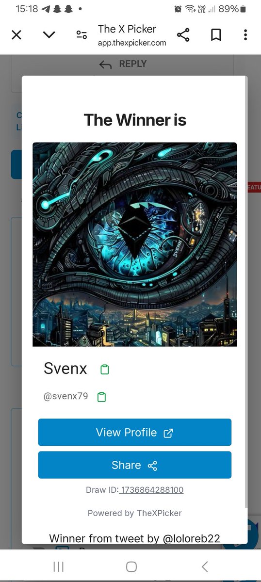 loloreb22's tweet photo. 🎊We have our ai16girl NFT winner
Congrats @svenx79
You can open ticket on our discord https://t.co/FfAvQXHYhd