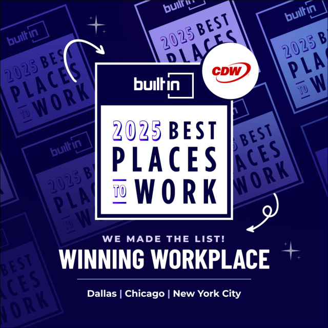 emilsimms's tweet photo. Honored to see @CDWCorp shine as one of the best places to work in Dallas, Chicago &amp; NYC by @BuiltIn. Couldn’t be prouder to be a coworker! #BPTW2025 https://t.co/jeXuyjBIAf https://t.co/Obb5uiTuMM