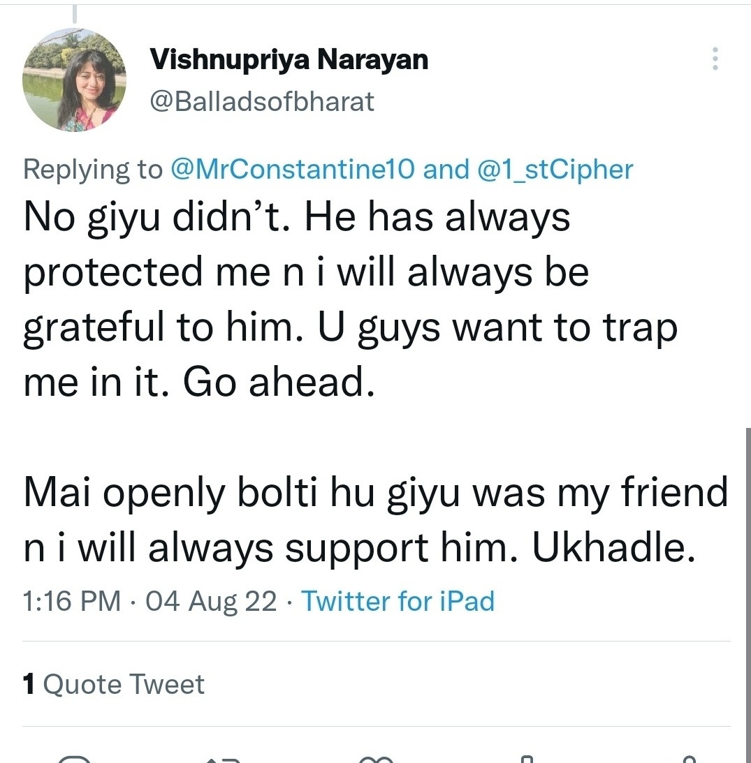 Shivaradhana55's tweet photo. Ben ki Pakodi 😂 tere jaisi low IQ tu hi ho sakati 
You just cud neither  differentiate 
Btween Pyaj ka Pakoda n Beef Pakoda nor u my sarcastic post 
You happily used urself as a sugar candy for Criminal like Giyu
Tu jail se bahar hai isme hi khush rah
😂😂😂 https://t.co/T273dF230V