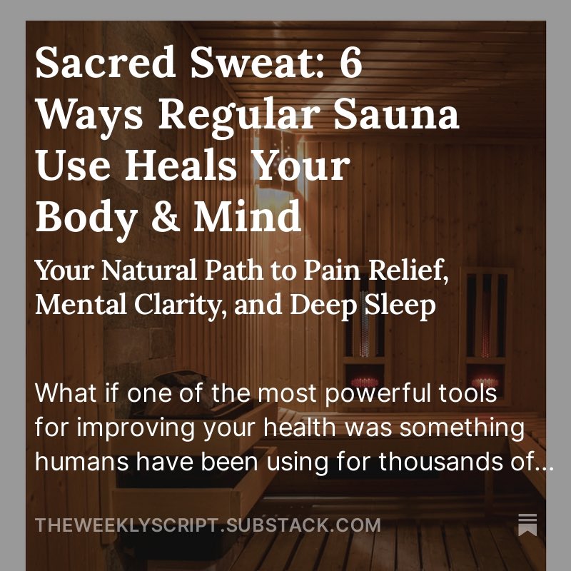 sarawalchack's tweet photo. 🔥 Weekly sauna sessions have become my favorite form of self-care lately. 

Being both a pharmacist and wellness nerd, I had to learn more about it. 

Read about it at the link below! 

https://t.co/m72rtcBD9C https://t.co/2CjColHzfR