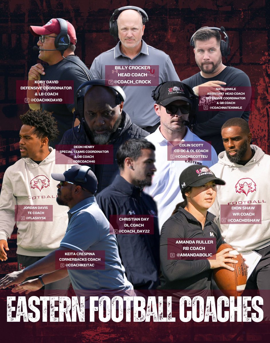 Eastern University Football tweet media