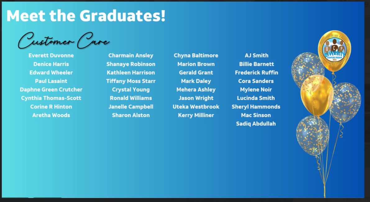 Join me in congratulating the DCP class of 2024 graduates! 🎓 Hope you gained valuable insights and connections. Remember: "Be great, be effective, be excellent, require excellence." #DCP2024

<a href="/guinn_zack/">Zack G</a> <a href="/Connection_Exp/">Connection Experts</a> <a href="/ATT/">AT&T</a> 

#GuinningTogether #ConnectionExperts #LifeAtATT