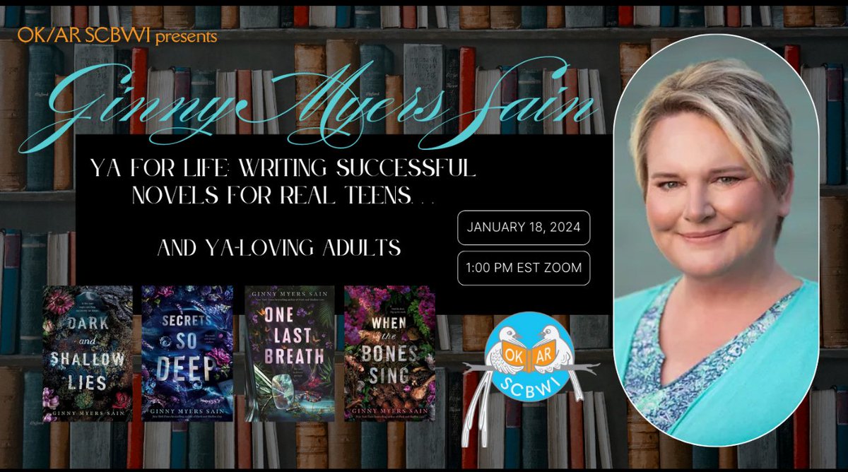 Jennifer Sneed A STORY UNWRITTEN out now! (@jensneedwrites) on Twitter photo Just a few more days to register for this webinar with NYT bestselling YA writer Ginny Myers Sain. <a href="/stageandpage/">Ginny Myers Sain</a>
*Recording available for 30days
*Opportunity to submit to agents
*SCBWI Membership NOT required
*Learn from the best
*$15member/$25nonmember
Link in comments. Just a few more days to register for this webinar with NYT bestselling YA writer Ginny Myers Sain. <a href="/stageandpage/">Ginny Myers Sain</a>
*Recording available for 30days
*Opportunity to submit to agents
*SCBWI Membership NOT required
*Learn from the best
*$15member/$25nonmember
Link in comments.
