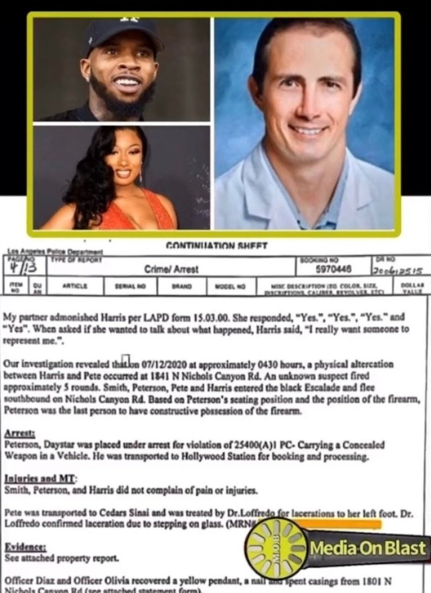TheQueenIsM3's tweet photo. "Let's start with the testimony where Megan thee stallion said she didn't tell LAPD she was shot because she didn't want to spread false information. Then let's ask @CedarsSinai @LAPDHollywood why they also didn't want to spread false information. Let's do that today." #FreeTory https://t.co/Ws9FZkdQgb