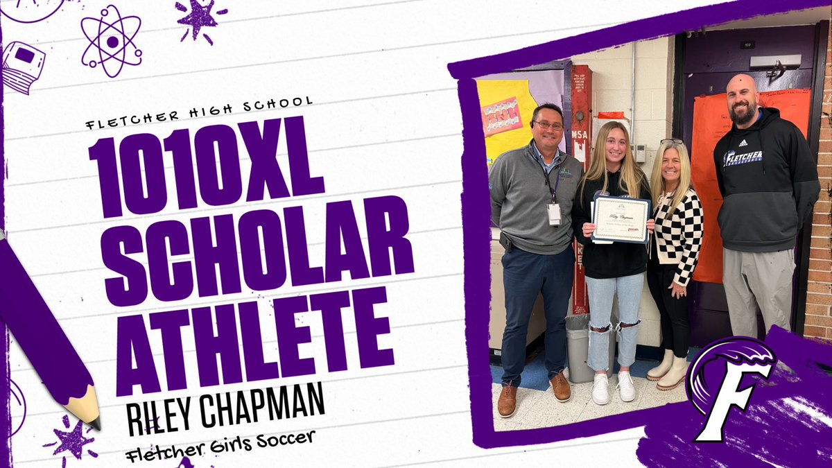 CONGRATS to RILEY CHAPMAN on winning <a href="/1010XL/">1010 XL / 92.5 FM</a> Scholar Athlete of the Week! <a href="/DuvalSchools/">DCPS</a> <a href="/talleymama/">Tammie K Talley</a>