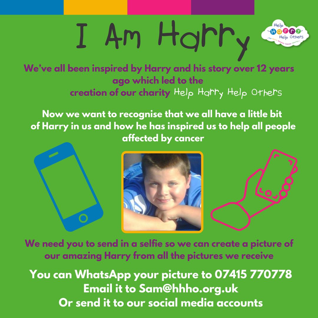 harry_moseley's tweet photo. We Need You! We're looking for selfies to help create a huge Harry mosaic so if you've been inspired by Harry and all the work he has done then take a look at the details below, send us your selfie and be a part of our #IAmHarry campaign
#HHHO #thankyou #cancercentre https://t.co/K6ITRYFbp7