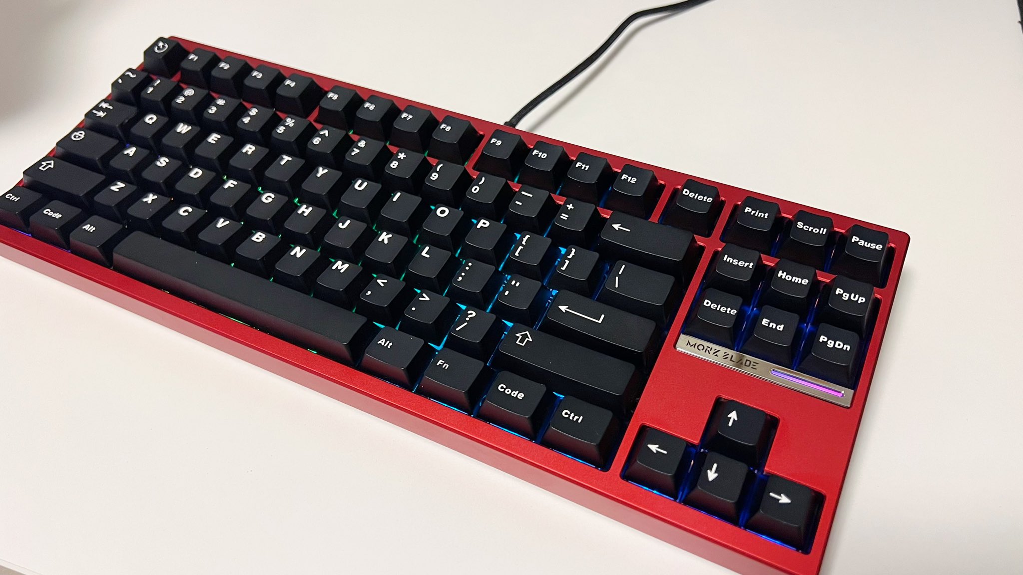最終値下げ Morkblade Bold TKL HE Red キーボード MorkBlade Bold TKL HE Magnetic Switch Mechanical Keyboard
