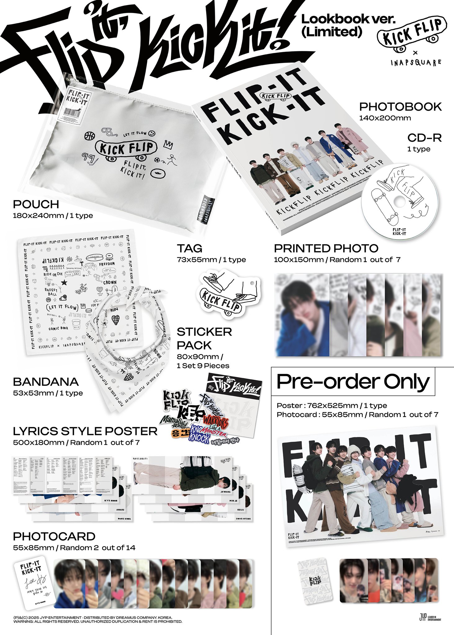 ★非売品◆サインCD◆KickFlip◆Flip it, Kick it！ Flip it, Kick it! (Stop It Ver.) CD - Signed Poster