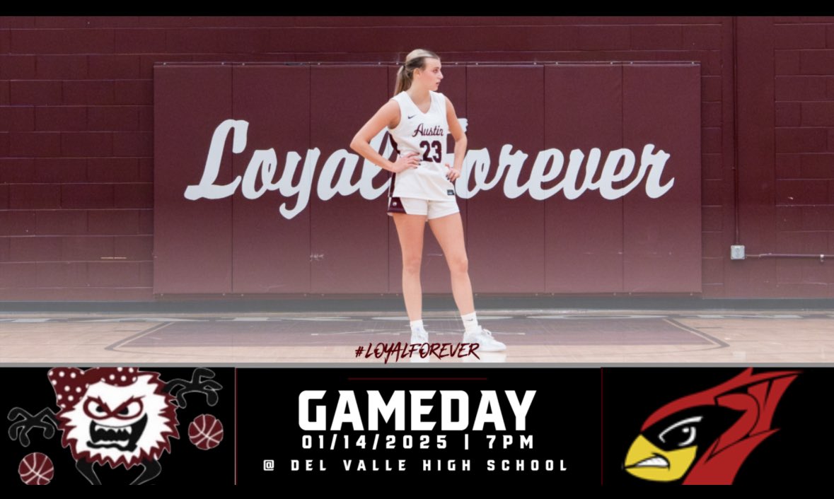 Big game for the Lady Maroons at Del Valle Come out and support as we try to get back in the win column!
#LoyalForever
