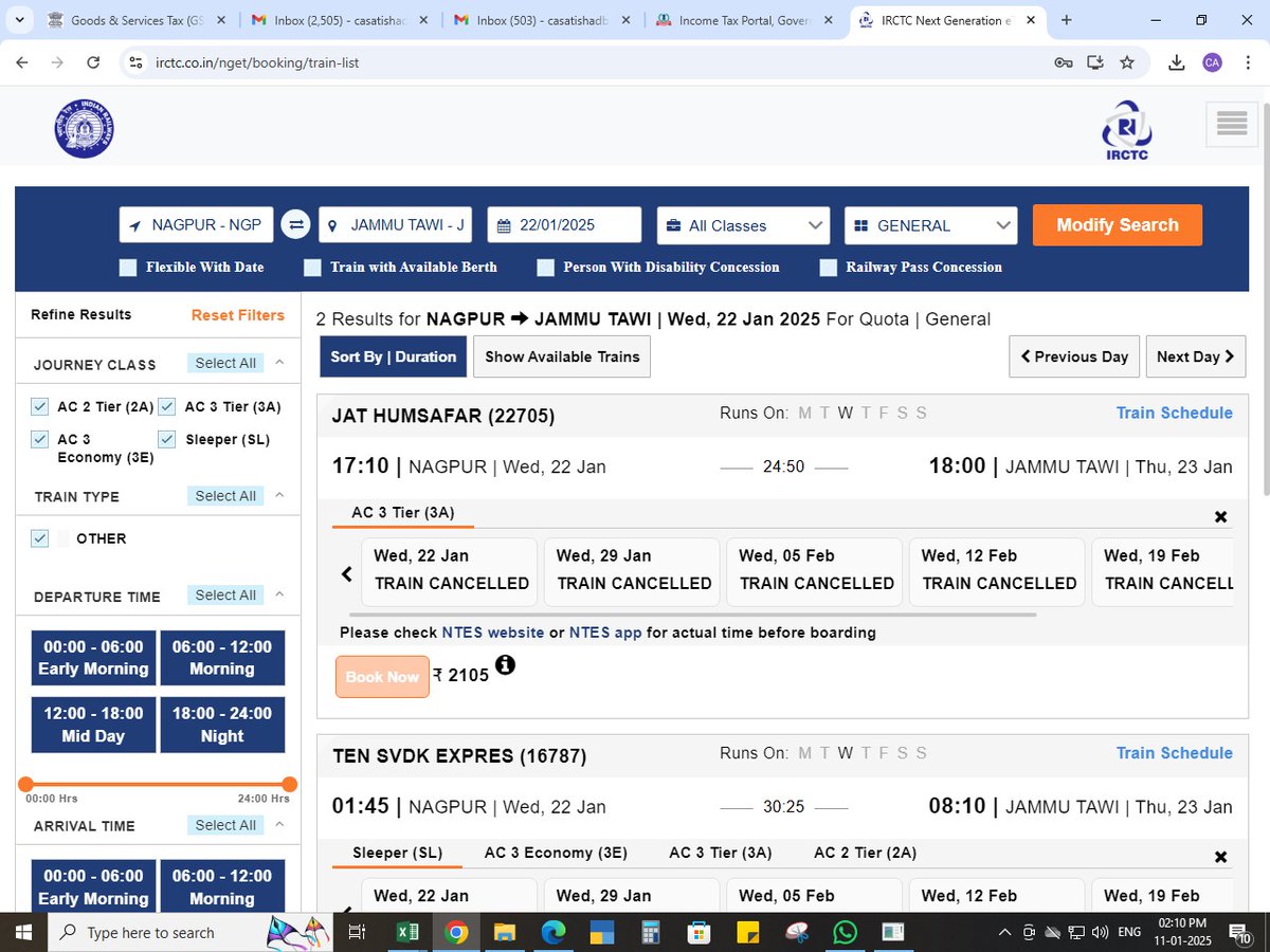 hash013456's tweet photo. Indian Railways has shattered the dreams of many people who, despite their busy lives, take out time to plan a trip with friends, book their tickets, and get them confirmed. Then, suddenly, Indian Railways cancels the trains.
This is not fair @RailMinIndia
@AshwiniVaishnaw https://t.co/jjP6Lxdp2r
