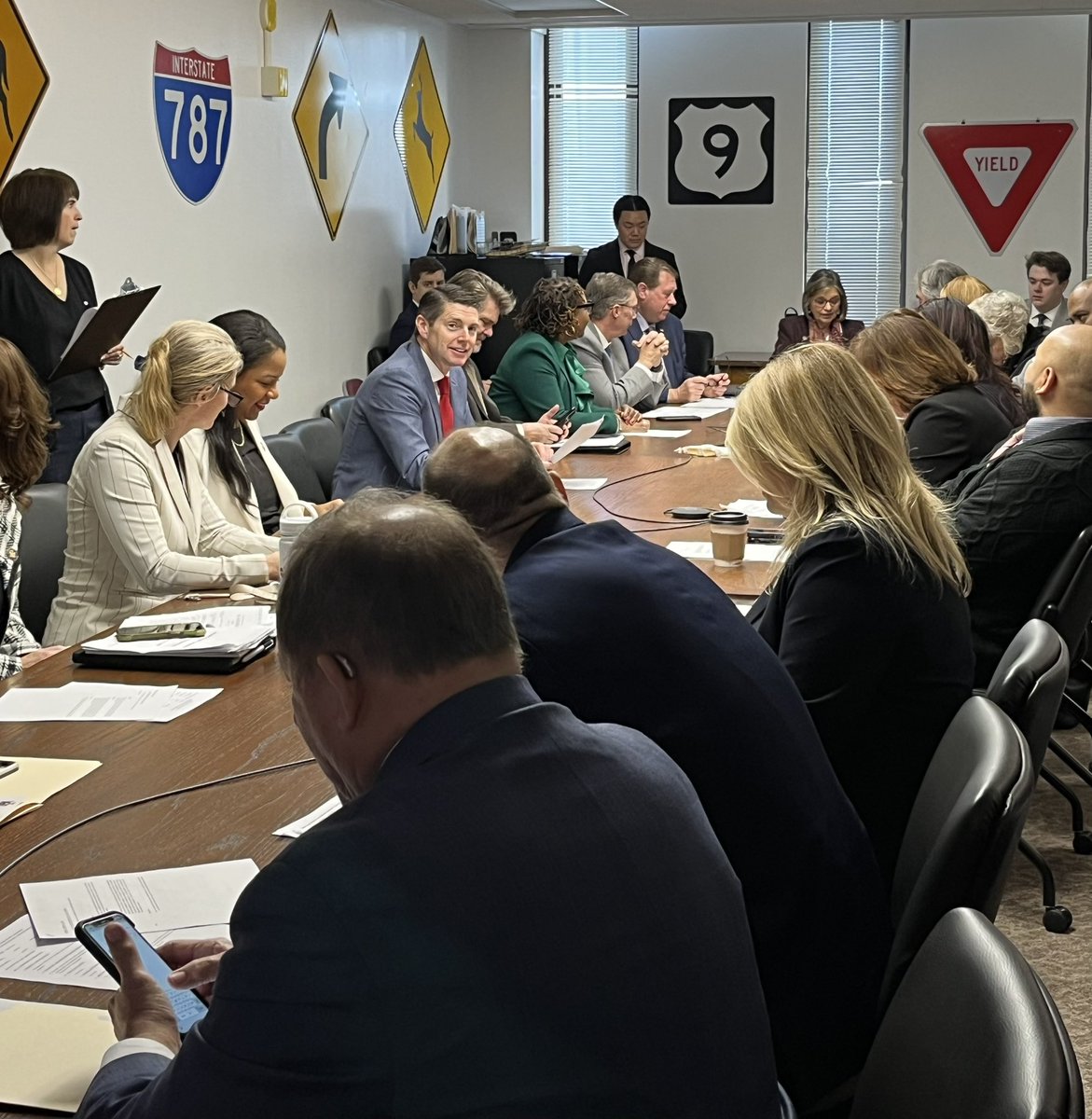 Jones_Assembly's tweet photo. Just wrapped up an agriculture committee meeting. It’s going to be a busy week here in Albany, but we’re off to a good start fighting for our farmers & agriculture industry! #SupportAg https://t.co/dZsbgLEXgw