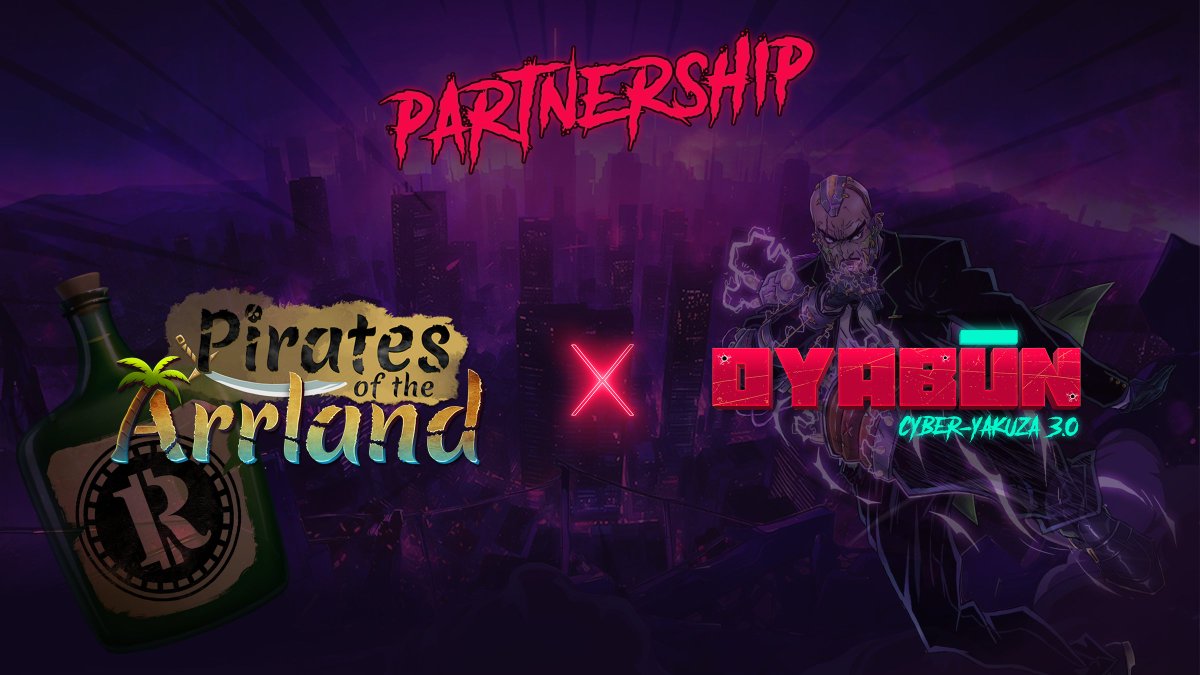 🚨 NEW PARTNERSHIP
🏴‍☠️ OYABUN x Pirates of the Aarland

We’re excited to announce our collaboration with <a href="/ArrlandGame/">Pirates of the Arrland 🏴‍☠️</a>! 

Their team is planning big projects, and we’re excited to work together to make Web3 gaming even better!

Giveaways, AMAs, events, and more are coming your way.