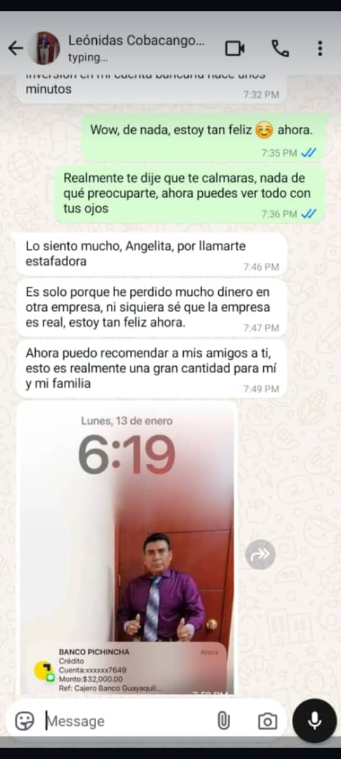 Simplemente pregúnteme cómo funciona, déjeme guiarlo a través de una prueba alucinante de inmediato y recibirá sus ganancias después de 3 horas de negociación.