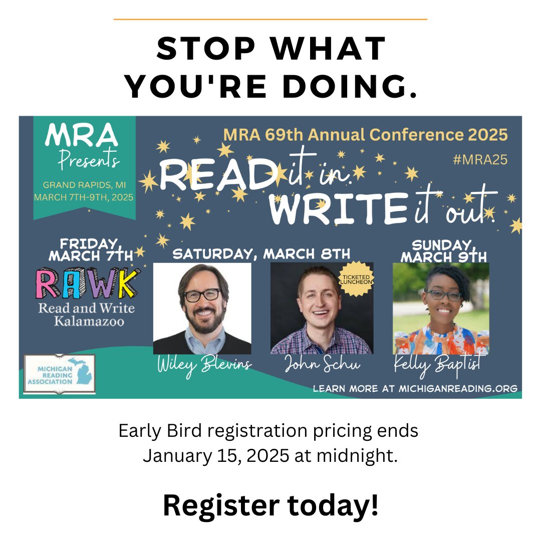 Mich Reading Assoc (@michiganreading) on Twitter photo michiganreading.org/event-5809033 #MRA25 @readandwritekzoo @wileyblevins @mrschureads <a href="/kellyiswrite/">Kelly J. Baptist</a> #literacy #continuingeducation michiganreading.org/event-5809033 #MRA25 @readandwritekzoo @wileyblevins @mrschureads <a href="/kellyiswrite/">Kelly J. Baptist</a> #literacy #continuingeducation