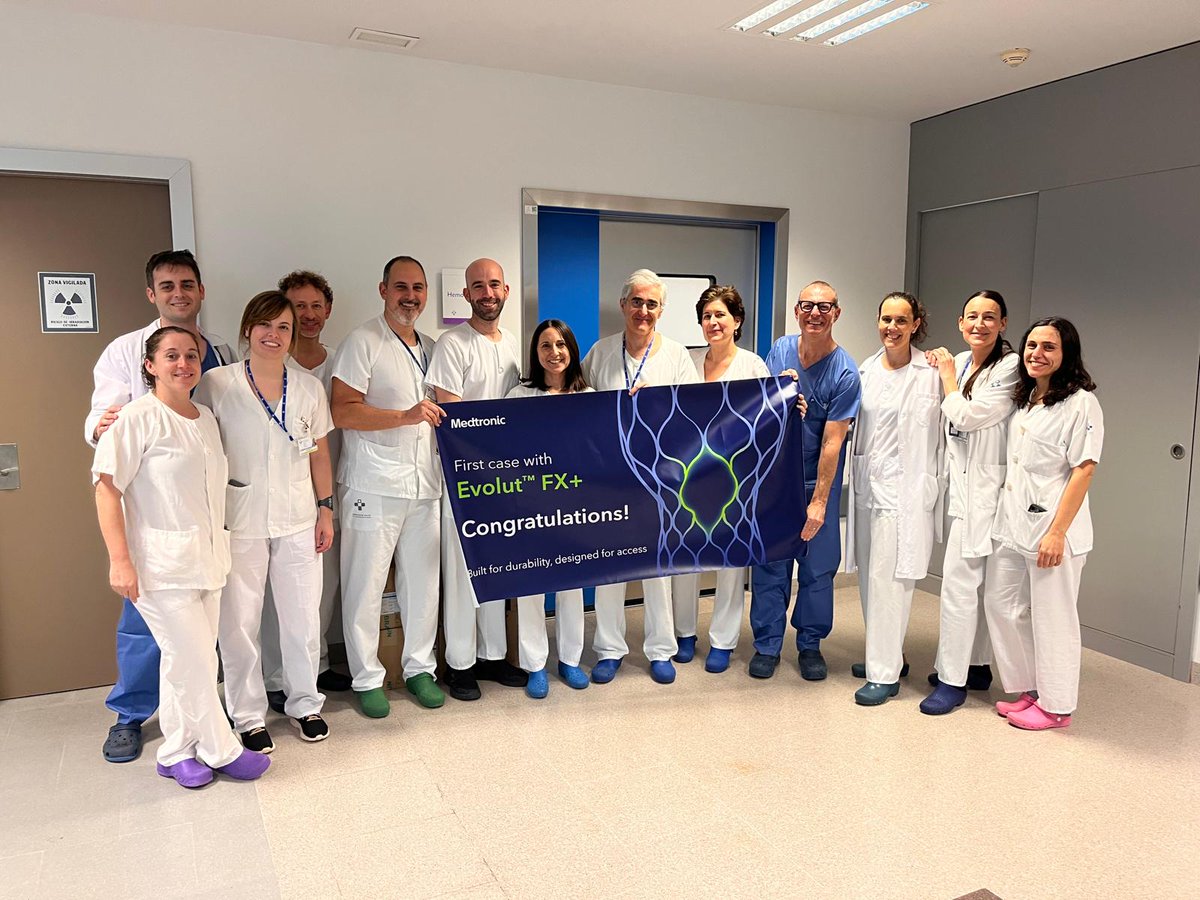 🩺 Profesionales del equipo de cardiología del Hospital Universitario Central de Asturias  <a href="/HUCA_Asturias/">@HUCA</a>  implanta con éxito a dos pacientes  dos válvulas Evolut FX +, desarrollada por Medtronic, para el tratamiento de la estenosis aórtica
 
🩺 Se trata de una prótesis con una