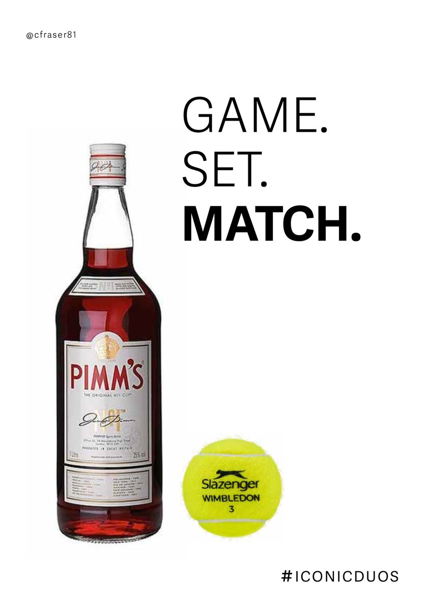 Christine Fraser (@cfraser81) on Twitter photo A 3rd entry for <a href="/OneMinuteBriefs/">One Minute Briefs ⏱️</a>
brief of the day: Create posters to promote perfect pairings of people or products. #IconicDuos A 3rd entry for <a href="/OneMinuteBriefs/">One Minute Briefs ⏱️</a>
brief of the day: Create posters to promote perfect pairings of people or products. #IconicDuos