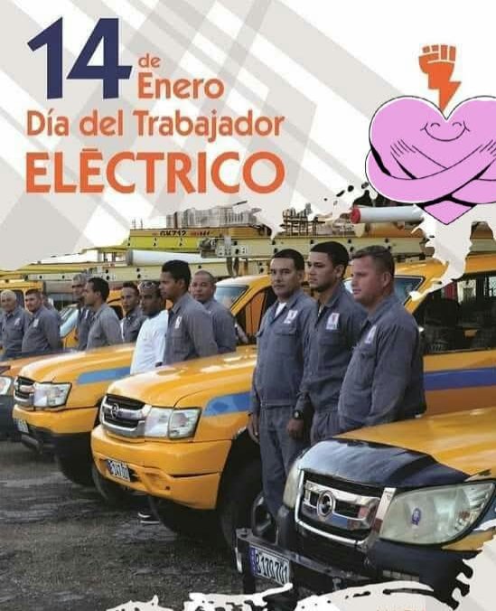 GHNordelo5's tweet photo. iMuchas felicidades a los abnegados trabajadores del sector eléctrico! #Cuba #CDRCuba #UnidosXCuba https://t.co/jmgK6983e6