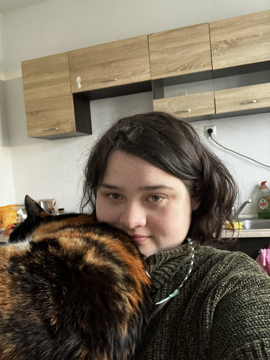 SerasLain's tweet photo. кошку Клитичку не смущает, что когда я на кухне, ко мне на коленки нельзя залезть https://t.co/3D92ArEZZi