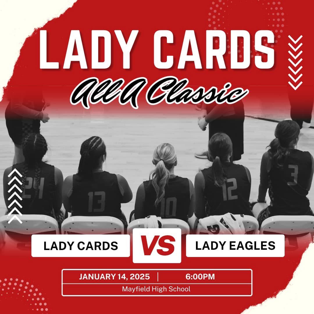 🏀GAME DAY🏀

Region 1 All A Classic

The Lady Cardinals will play their first game of the All A Classic at home tonight 

🆚Christian Fellowship Lady Eagles

🕕Tip-off set for 6:00 with VB to follow