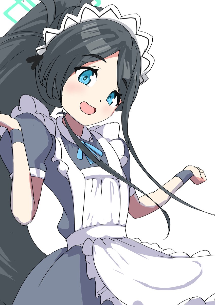 天童アリス(ブルアカ) ,メイドアリス 「今日の練習終わりました #ブルアカ #アリス」|酸性のイラスト