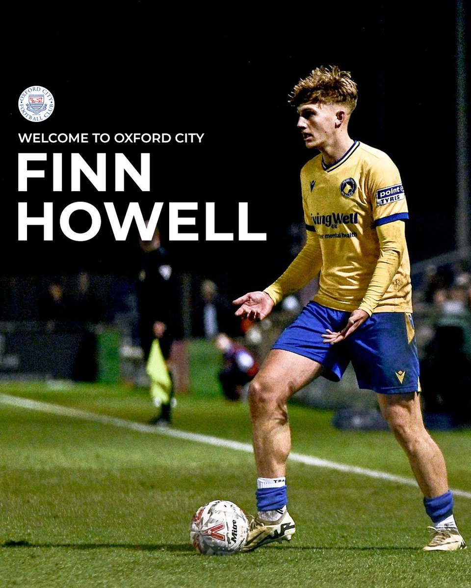 🤝 Oxford City Football Club are delighted to welcome versatile defender Finn Howell to the club.

👋 Finn joins us on loan from <a href="/SolihullMoors/">Solihull Moors FC</a> and he will be involved in tonight's Senior Cup tie at Clanfield. 

💙 Welcome to the Hoops, Finn! 

#OCFC