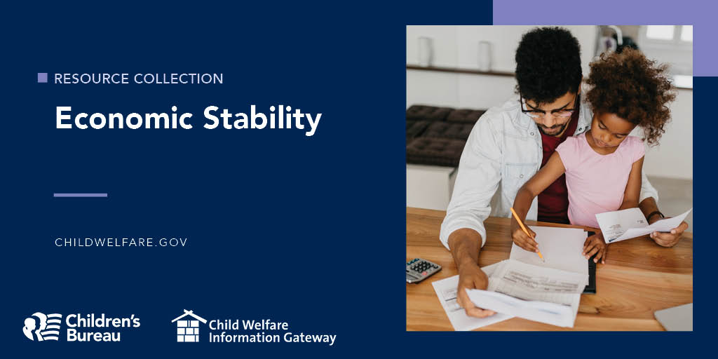 ChildWelfareGov's tweet photo. Economic #stability can impact the health and well-being of children, youth, and #families. Explore these resources for information about economic stability as a social determinant of #health and information to help families flourish. #ThrivingFamilies https://t.co/az1qgK4DiZ https://t.co/rfi7ko7bdM
