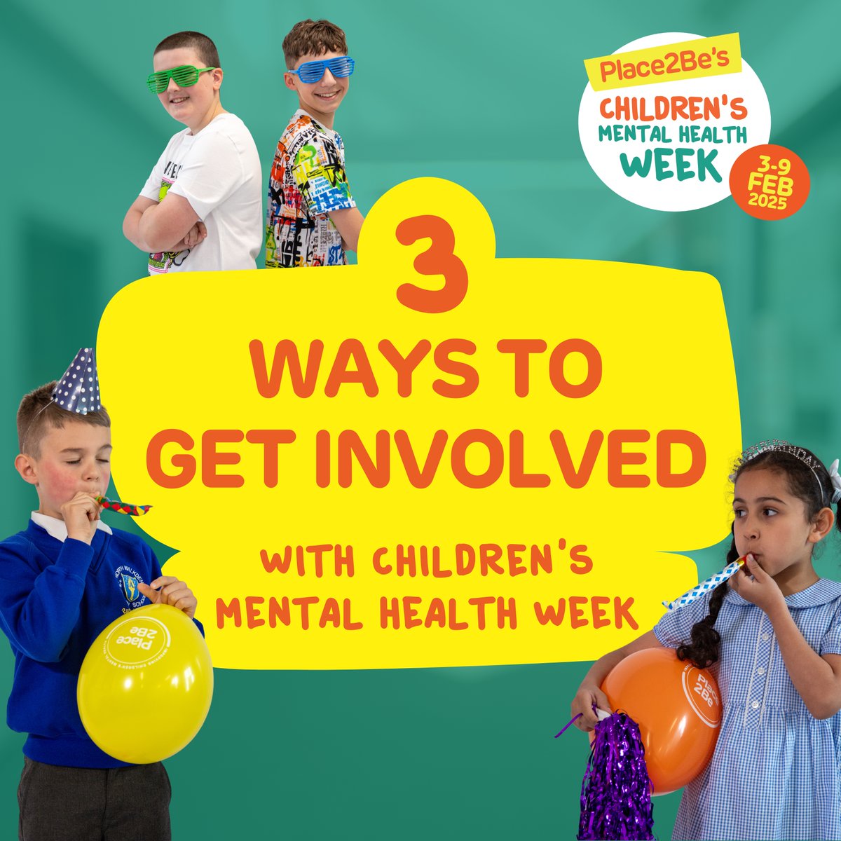 Place2Be's tweet image. It&apos;s not too late to take part this #ChildrensMentalHealthWeek! Here are 3 ways to get involved 👇

✏️ Class activities – these can help you get your class or group to get to know themselves better
🙌 Fundraising – plan an event, activity day or Own-Clothes day to help raise…