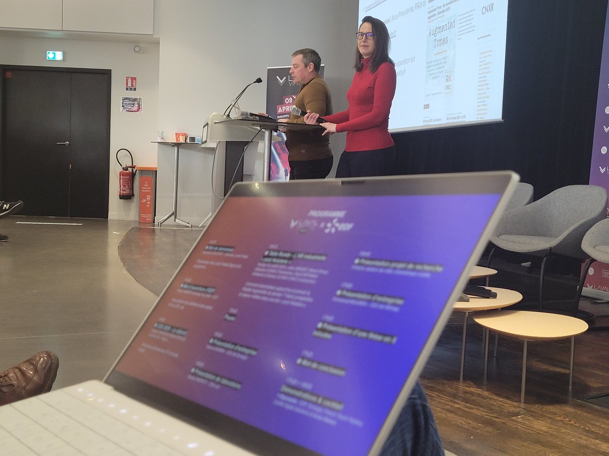 En direct des Laval Virtual Days × #EDFLab 💡

✅ Retour sur le CES 2025
✅ Table ronde sur l'AR industrielle "post Hololens" 
✅ Présentations exclusives d'entreprises, de laboratoires et de projets innovants 
✅ Démonstrations immersives 

#VR #AR #MR #XR