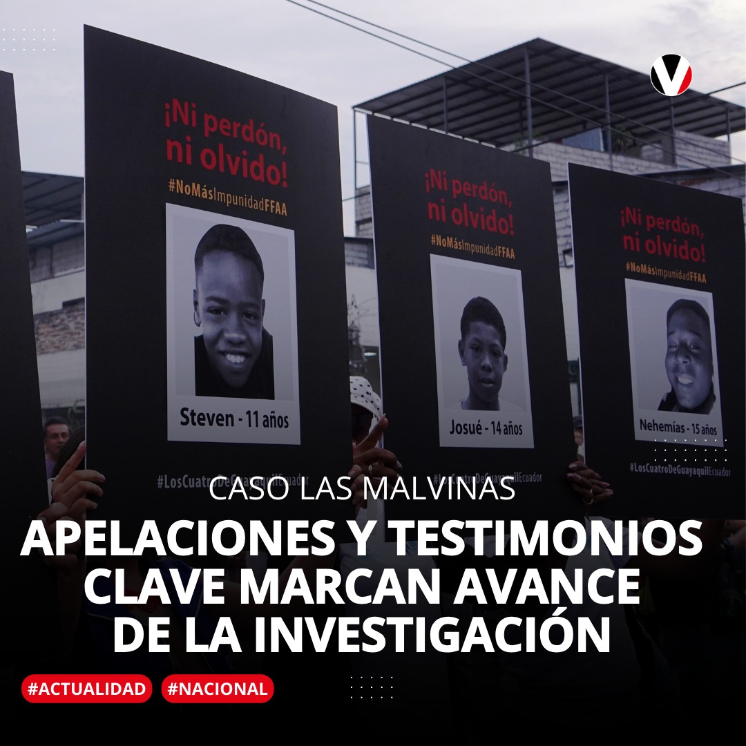 #ATENCIÓN | Conozca lo que se ha dispuesto con los testigos que rendirán su versión sobre la desaparición y muerte de los cuatro menores. Asimismo, el expediente del #CasoLasMalvinas llegó a la Corte del Guayas: v.vistazo.com/4hciuIH
