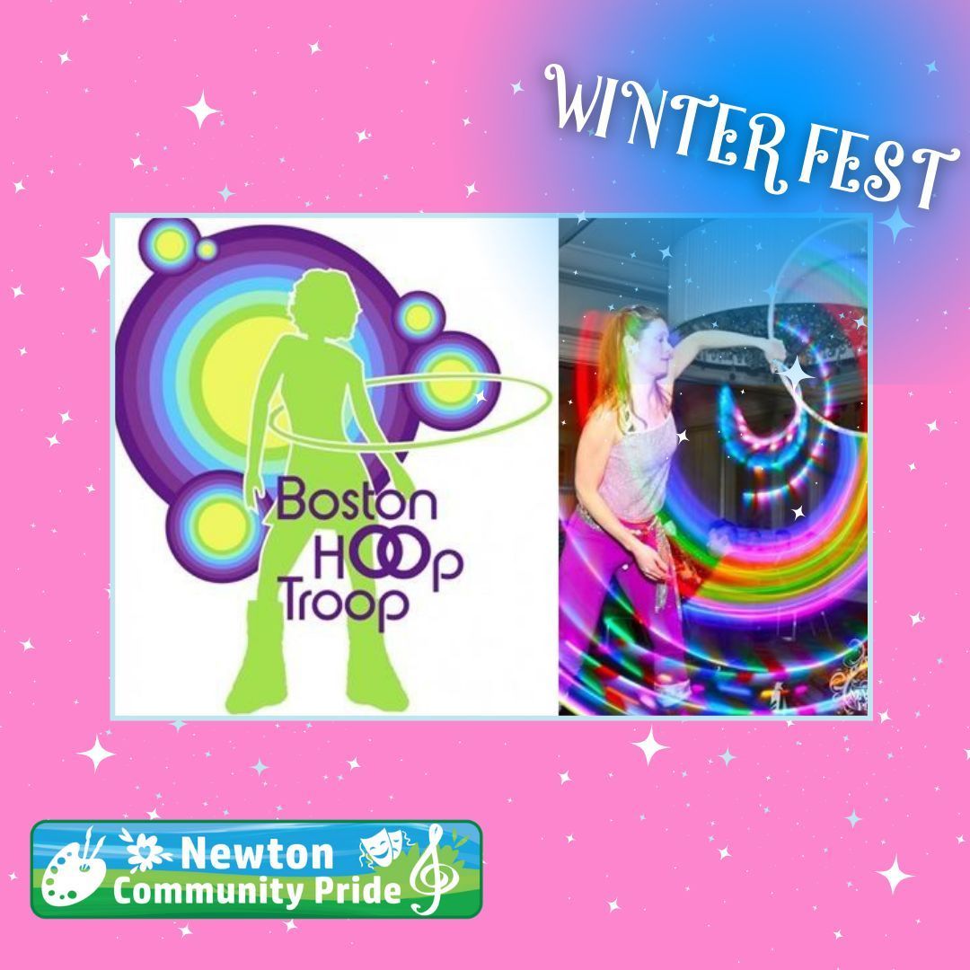 NewtonCommPride's tweet image. 🌟 WinterFEST Spotlight🌟 Come see @bostonhooptroop light up the night on Friday, January 24th at the Newton Centre Green. Grab some free hot cocoa &amp;amp; churros while you're there! Free and open to all. Registration is suggested but not required. #newton #newtonevents #kidfriendly