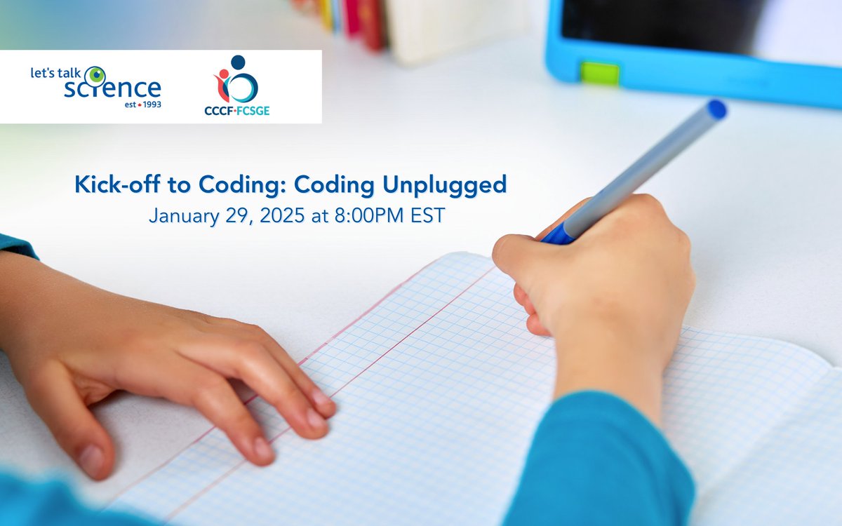 LetsTalkScience's tweet image. Did you know? Preschoolers can code! Join us with the Canadian Childcare Federation (CCCF) Jan. 29 to explore strategies and resources to get them excited about coding! Check it out - bit.ly/40d0VBu #UnpluggedCoding #STEMEducation