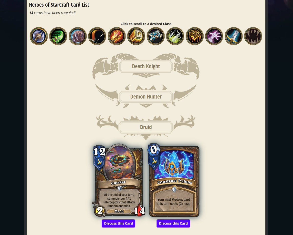 If you want to see all the currently revealed cards, we have a mini-set guide, this time as a standalone guide separate from the main set.

LINK: hearthpwn.com/guides/11384-h…