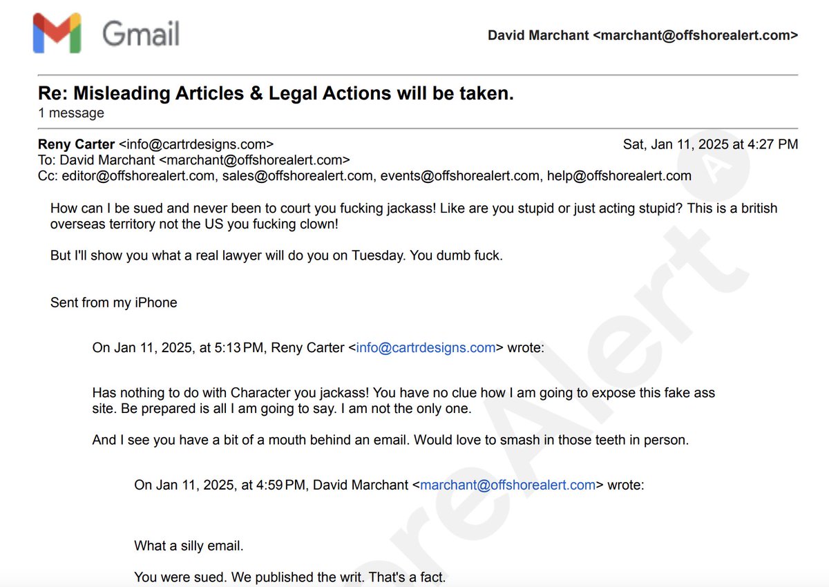 DavidKenner (@davidkenner) on Twitter photo I truly appreciate <a href="/DEM_Offshore/">David Marchant</a>'s policy of publishing every spurious legal (or in this case, physical) threat he receives from publishing public court records. offshorealert.com/id-love-to-sma… I truly appreciate <a href="/DEM_Offshore/">David Marchant</a>'s policy of publishing every spurious legal (or in this case, physical) threat he receives from publishing public court records. offshorealert.com/id-love-to-sma…