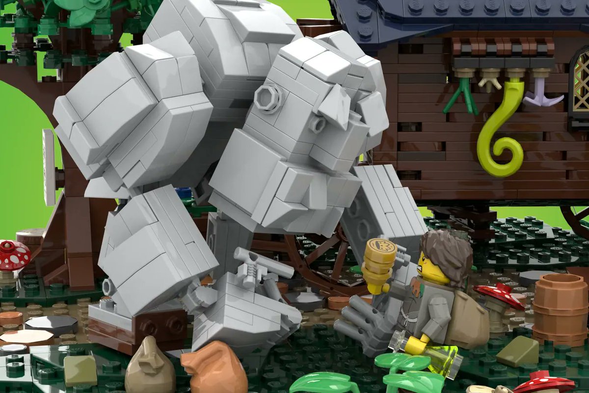 BrickMorpork's tweet image. Hark, the Potion Seller Comes!

The rattle of cart wheels, clinking of glass bottles and ominous thud of troll footsteps is the first sign that the mysterious potion seller has arrived... 

Please support on LEGO Ideas!

ideas.lego.com/projects/c08fa…

#Lego #legomoc #brickmorpork