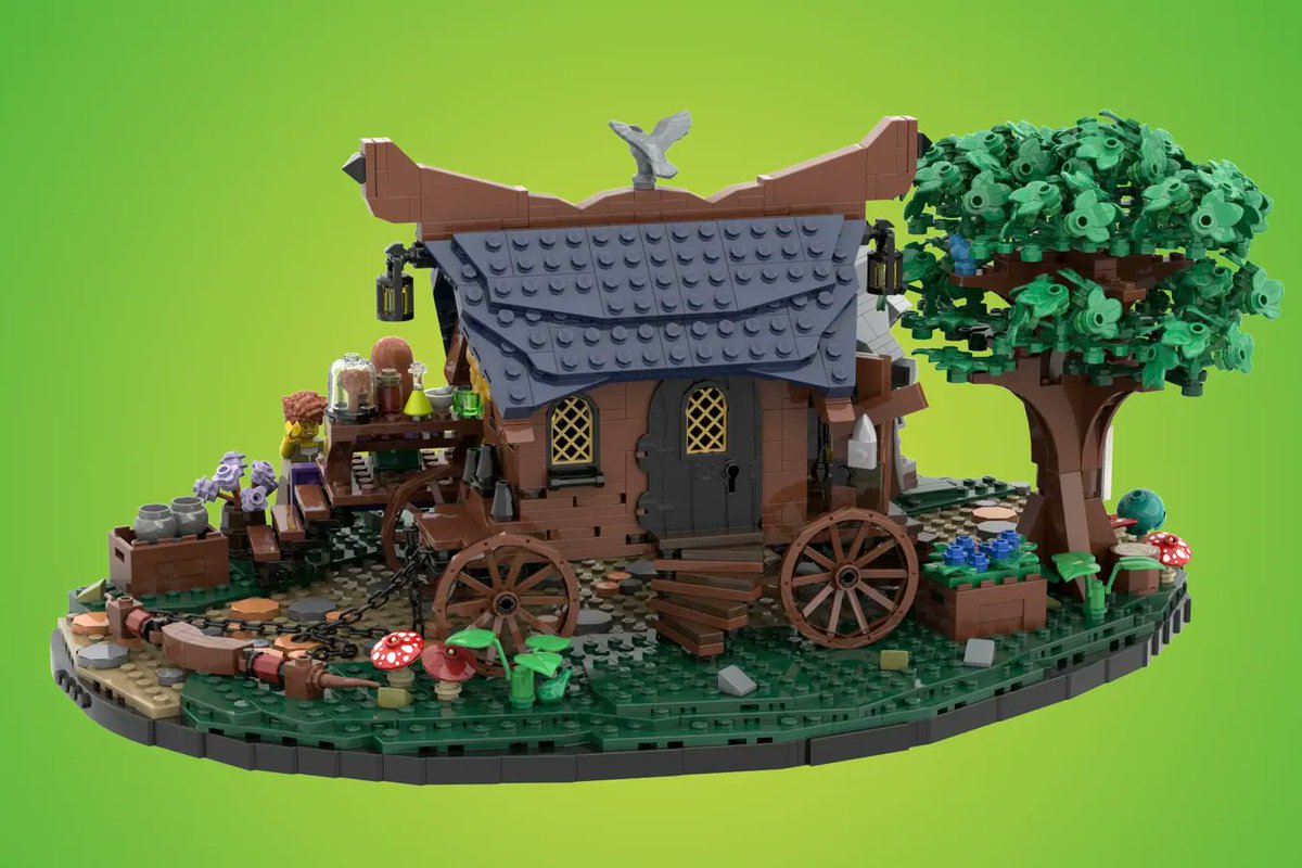 BrickMorpork's tweet image. Hark, the Potion Seller Comes!

The rattle of cart wheels, clinking of glass bottles and ominous thud of troll footsteps is the first sign that the mysterious potion seller has arrived... 

Please support on LEGO Ideas!

ideas.lego.com/projects/c08fa…

#Lego #legomoc #brickmorpork