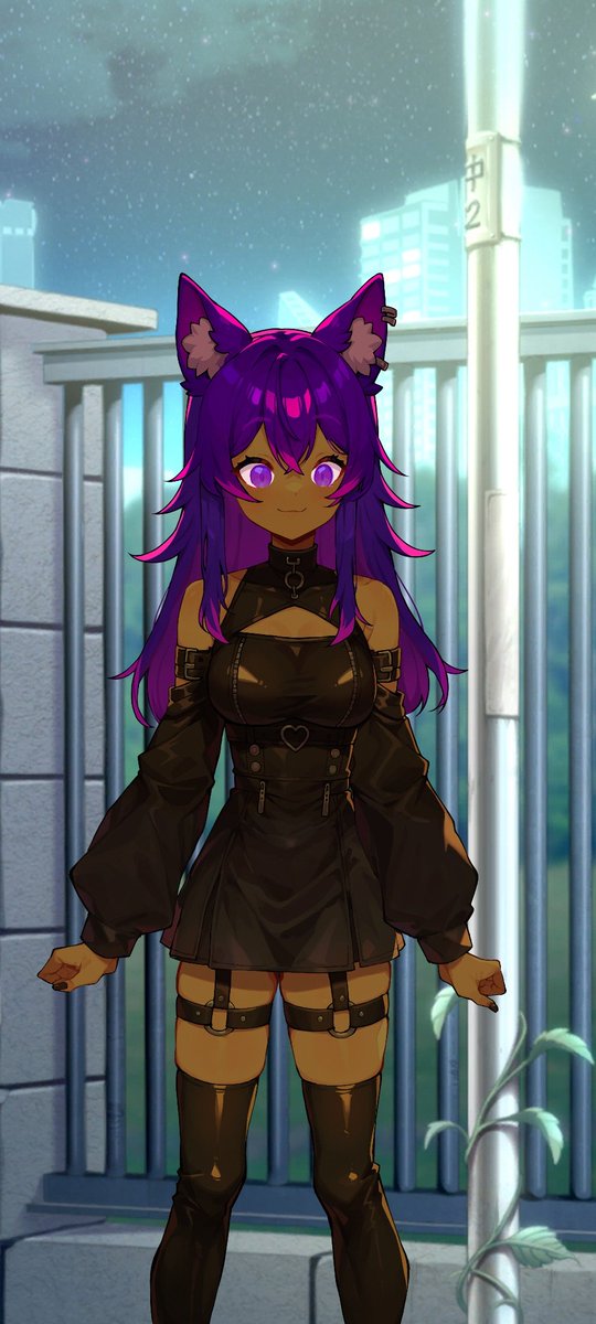 Waiting for a taxi last night. #Vtubers #VtubersEN #VTuberUprising