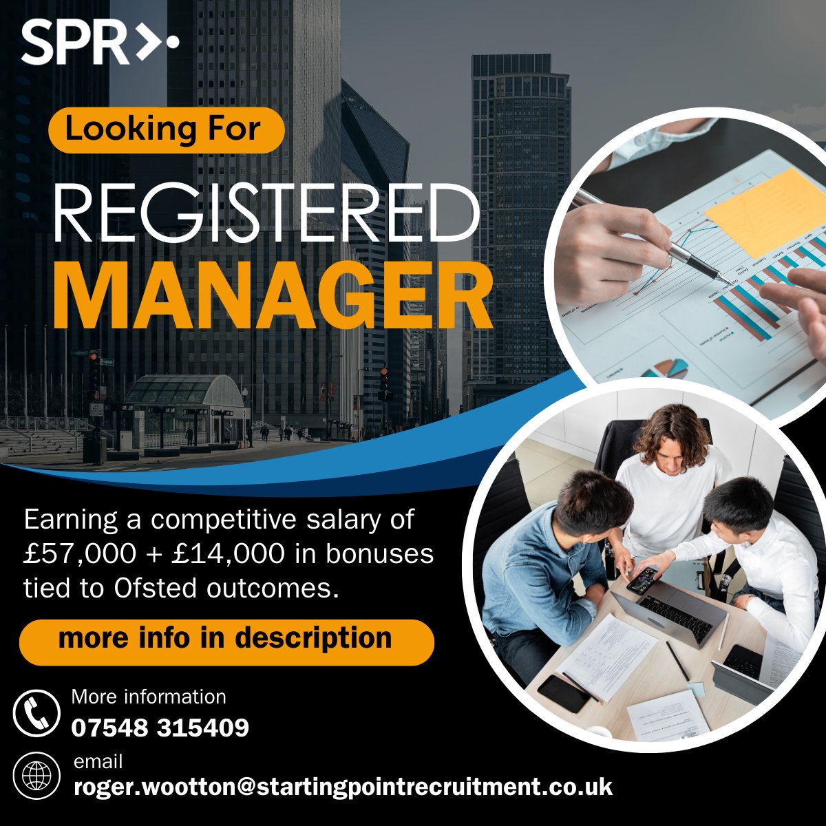 Registered Manager

leadership and management skills, experience in healthcare. Knowledge of regulatory frameworks and healthcare standards.

Experience:
Management: 3 years (preferred)
Care: 3 years (preferred)
Fostering: 3 years (preferred)
Licence/Certification:
Enhanced DBS