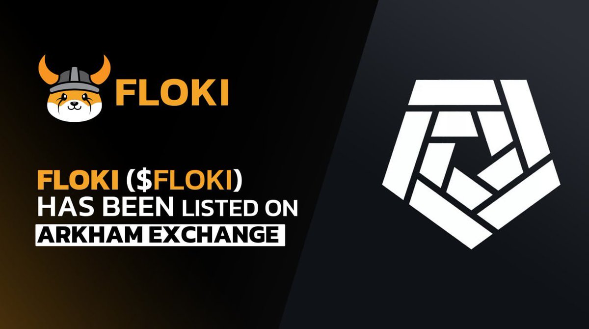 FLOKI's tweet photo. $FLOKI has been listed on Arkham Exchange Spot and Perpetuals 🔥

Arkham is a crypto intelligence and trading platform on a mission is to make crypto markets more transparent and efficient.

This listing is another major step forward in Floki's mission of becoming the most recognized and widely used cryptocurrency in the world.

---

Disclaimer: Floki does not endorse any exchange or trading platform in particular.

We stand by the principle of "Not your keys, not your tokens," encouraging everyone to exercise caution and take full control of their digital assets.