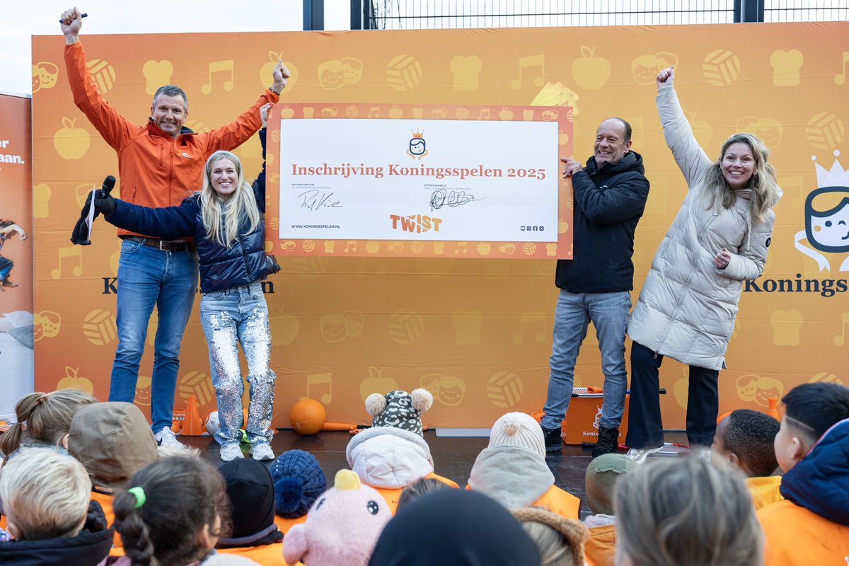 De inschrijvingen voor de 𝐊𝐨𝐧𝐢𝐧𝐠𝐬𝐬𝐩𝐞𝐥𝐞𝐧 𝟐𝟎𝟐𝟓 zijn geopend! 🎉 Schrijf je school in via koningsspelen.nl 🙌

#Koningsspelen2025 #Twist