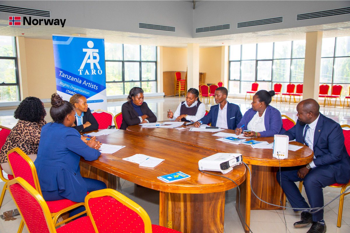 taro_tz's tweet photo. TARO and members of Tanganyika Law Society (TLS) have convened a meeting to review the proposed draft of amendments to the National Arts Act no.23 of 1984. More info please visit our website https://t.co/oL6YYAEc77
